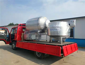 1000L變頻真空滾揉機、700L電加熱煮鍋發(fā)往安徽