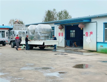 1200L真空滾揉機(jī)2臺(tái)發(fā)貨吉林長(zhǎng)春